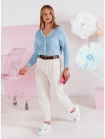 Swter dámský oversize žebrovaný SWEETDREAM modrý FashionStreet MY2461