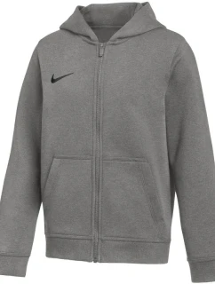Dětská fleecová mikina Nike Park 26 s kapucí a zipem tmavě šedá IB1232 063