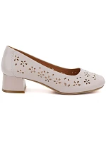 Dámské otevřené lodičky s blokem šedé Sergio Leone SK180