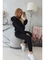 Izolovaná sada s ozdobnou kapsou černá