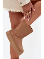 Dámské Zimní Boty S Teplým Kožíškem Hnědé Abrams Dámské Zimní Boty S Teplým Kožíškem Hnědé Abrams