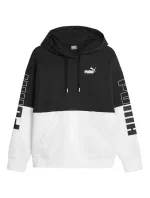 Dámská mikina s kapucí 676023 01 Černá s bílou - Puma Dámská mikina s kapucí 676023 01 Černá s bílou - Puma