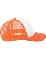 Atlantis Headwear Rapper-S 5 panelová Trucker kšiltovka 33.0262 white/orange fluo Atlantis Headwear Rapper-S 5 panelová Trucker kšiltovka 33.0262 white/orange fluo