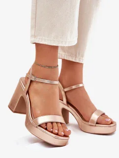 Sandály na podpatku model 214092 Step in style
