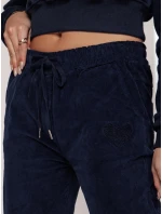 Dámské manšestrové kalhoty VELVITO námořnická modrá FashionStreet UY2288 Dámské manšestrové kalhoty VELVITO námořnická modrá FashionStreet UY2288