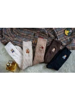 Magnetis ponožky YN5042 Medvídek melanžový