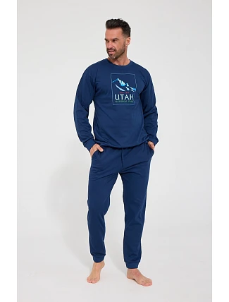 Pyžamo Cornette 322/332 Utah, dlouhé rukávy, velikosti S–2XL Pyžamo Cornette 322/332 Utah, dlouhé rukávy, velikosti S–2XL