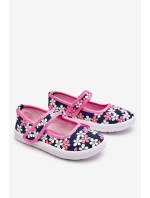 Dětské balerínky v květech námořnických modro-růžových Noah