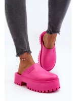 Dámské Žabky Na Masivní Podrážce Big Star NN274019 Fuksja