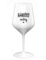 KÁMOŠKY - SESTRY - bílá nerozbitná sklenice na víno 470 ml KÁMOŠKY - SESTRY - bílá nerozbitná sklenice na víno 470 ml
