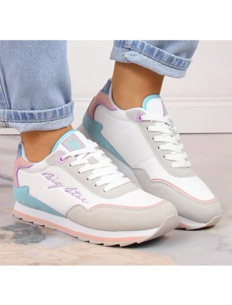 Dámské sportovní boty LL274515 Bílá mix barev - Big Star