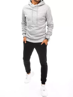 Pánská šedočerná tepláková souprava FashionStreet AX0670