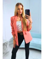 Bunda s klopou elegantní tmavě meruňková