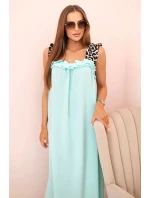 Dámské šaty s ramínky s leopardím potiskem mincovna Dámské šaty s ramínky s leopardím potiskem mincovna