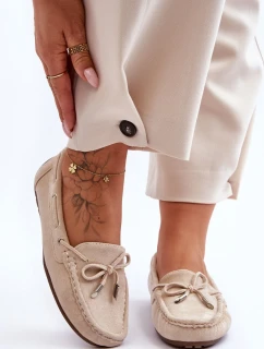 Dámské semišové mokasíny béžové Si Passione