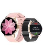 Dámské chytré hodinky GIEWONT Rose Gold Black GW330-4 Dámské chytré hodinky GIEWONT Rose Gold Black GW330-4