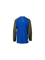 Cyklistické tričko POC Y's Essential MTB LS Jersey, modrozelené