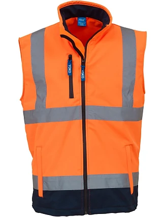 Yoko HV 006 Hi-Vis softshellová vesta 79.V006 hi vis orange/navy