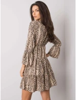 Šaty DHJ SK 8777B 1.11P černá a béžová Šaty DHJ SK 8777B 1.11P černá a béžová