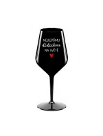 NEJLEPŠÍMU DĚDĚČKOVI NA SVĚTĚ - černá nerozbitná sklenice na víno 470 ml NEJLEPŠÍMU DĚDĚČKOVI NA SVĚTĚ - černá nerozbitná sklenice na víno 470 ml