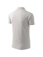 Pique Polo polokošile pánská světle šedý melír Pique Polo polokošile pánská světle šedý melír