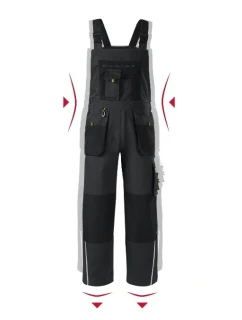 Ranger pracovní kalhoty s laclem pánské ebony gray