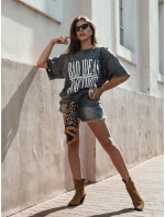 Dámské tričko s potiskem HAYATOUS graphite FashionStreet RY2648