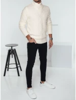 Pánský bílý svetr FashionStreet WX2254