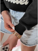 Dámská oversize mikina s medvídky MISOBEARS černá FashionStreet BY1437