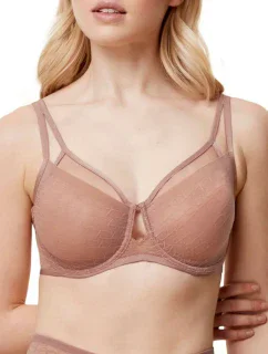 Dámská podprsenka Triumph Signature Sheer W01 EX - TOASTED ALMOND - mandlová 6901 - TRIUMPH