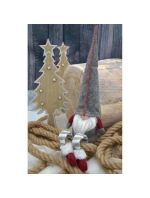 DEKORATIVNÍ TRPASLÍK 30+15CM ŠEDÝ DEKORATIVNÍ TRPASLÍK 30+15CM ŠEDÝ