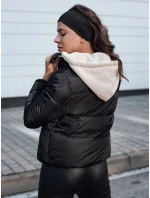 Dámská zimní péřová bunda NORDPUFF s kapucí černá FashionStreet TY4616