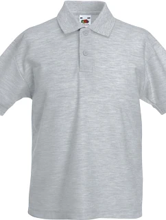 Fruit of the Loom Kids 65/35 Polo Dětské piqué polo 16.3417 heather grey