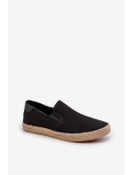 Pánské espadrilky s pletením černé Fenen