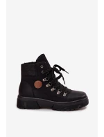 Zateplené dámské trepky na platformě černé Zaraine