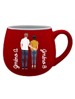 Personalizovaný keramický buclatý hrneček s párem