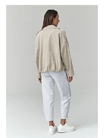 hřejivá kordová bunda model 225692 Makadamia