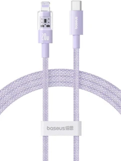 Baseus Gem USB C-IP kabel 20W 1m (fialový)