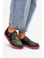 Kožené Polobotky Dámské Vzorované Maciejka 06784-20 Černé