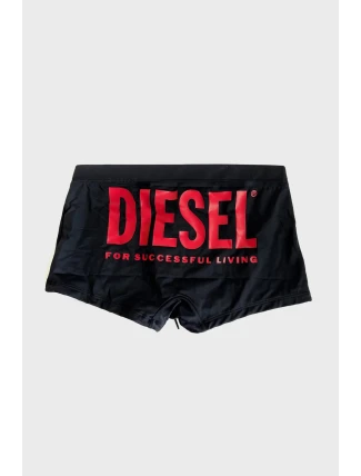 Pánské plavecké boxerky A09676-0JMAK-900 černá-potisk - Diesel Pánské plavecké boxerky A09676-0JMAK-900 černá-potisk - Diesel
