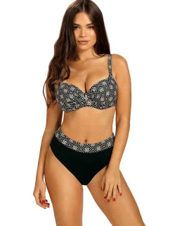 Dámské dvoudílné plavky Barbados 2 S940BA2-2 černé se vzorem - Self