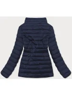 Tmavě modrá lehká prošívaná dámská bunda (20311-221) Tmavě modrá lehká prošívaná dámská bunda (20311-221)