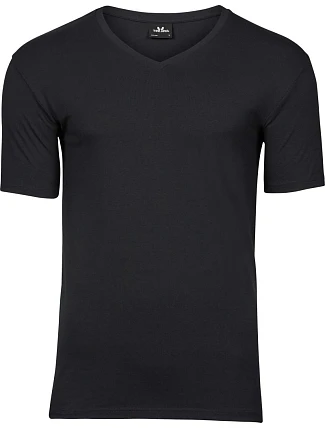 Tee Jays TJ 401 Pánské elastické tričko s výstřihem do V 18.0401 black Tee Jays TJ 401 Pánské elastické tričko s výstřihem do V 18.0401 black