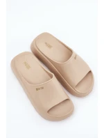 Dámské Pěnové Pantofle Na Platformě Big Star RR274A569 Béžové