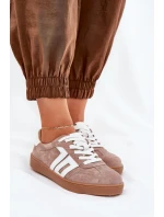 Kopačky Sportovní Boty Z Semiše Béžové Vinceza 79517