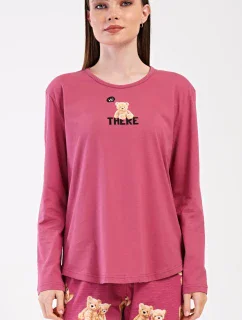 Dámské pyžamo dlouhé Pink bear