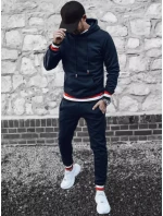 Pánské tmavě modré tepláky FashionStreet AX0664
