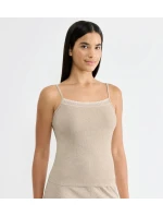 sloggi GO Ribbed Spaghetti Top - GRAY - SLOGGI GRAY - SLOGGI