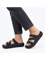 Dámské sportovní žabky na tlusté bazénové podrážce černé Big Star TT274A037