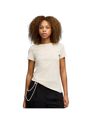 Dámské tričko Puma ESS Script Tee beige 691760 87 Dámské tričko Puma ESS Script Tee beige 691760 87